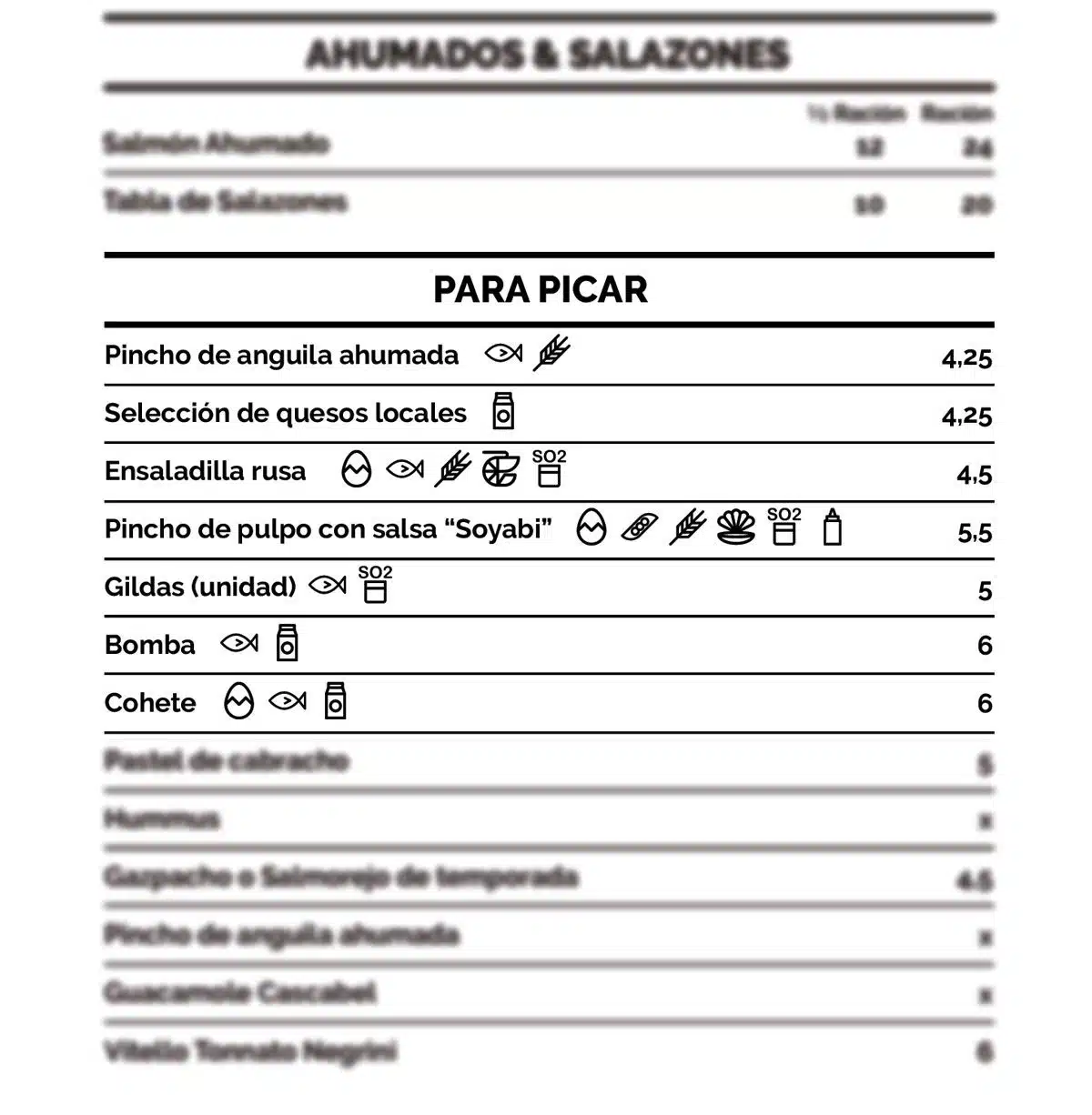 ¡Fuente de Alérgenos Gratis! Añade los Alérgenos a Tu Carta con un Solo Clic 5 carta elegante alergenos restaurante