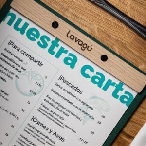 diseño de carta para restaurante