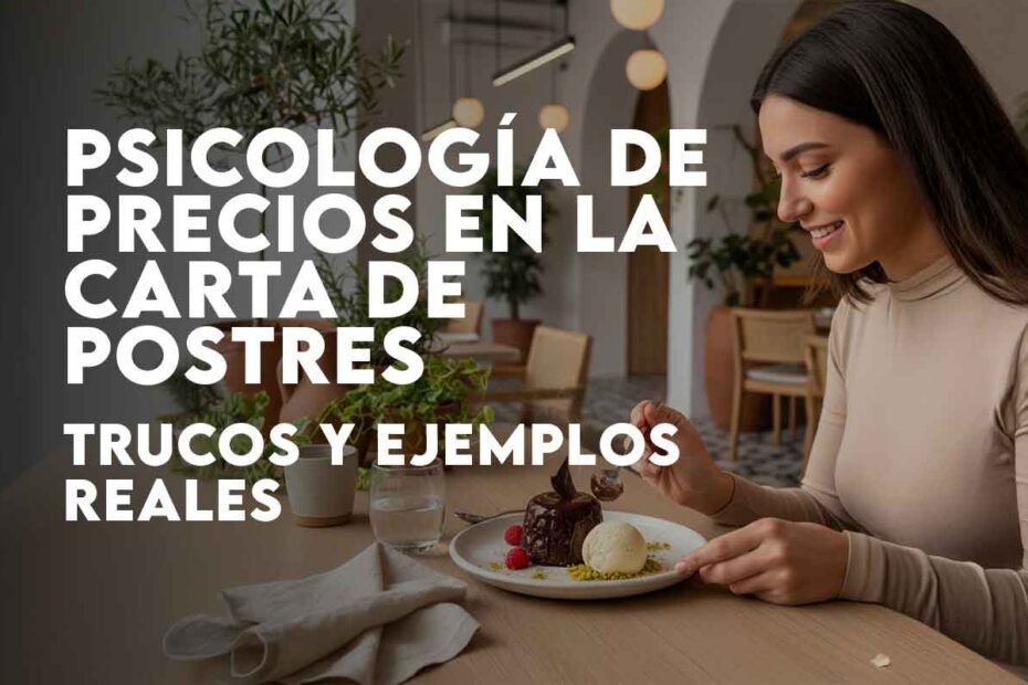 psicologia de precios en la carta de postres