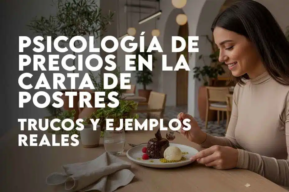 psicologia de precios en la carta de postres