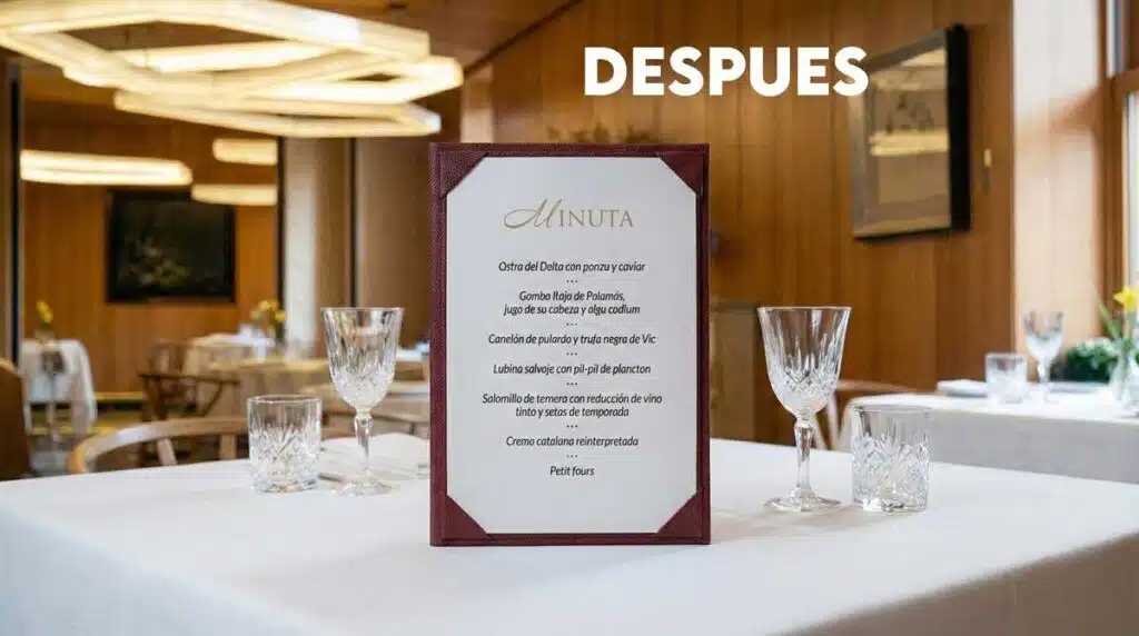La minuta en restaurantes gastronómicos: de hoja suelta a elemento clave en la imagen del restaurante 5 portaminuta 1